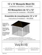 Yardistry 12 x 12 Gazebo Mosquito Mesh Kit Manual de usuario