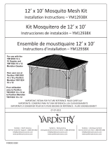 Yardistry 12 x 10 Meridian Mosquito Mesh Kit Manual de usuario