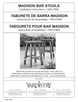 Yardistry Madison Outdoor Bar Stools Manual de usuario