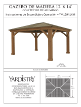 Yardistry 12 x 14 Wood Gazebo Manual de usuario