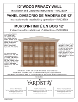 Yardistry 12 ft. Gazebo Privacy Wall Manual de usuario
