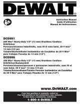 DeWalt DCD996B Manual de usuario