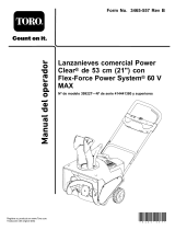 Toro 21in Power Clear Flex-Force Power System 60V MAX Commercial Snowthrower Manual de usuario