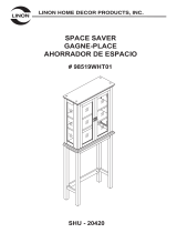 Linon Scarsdale Space Saver Manual de usuario