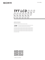 Sony SDM-HS73 Instrucciones de operación